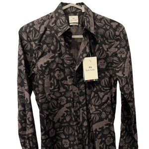 PS PAUL SMITH Tailored Fit Long Sleeve Print Shirt